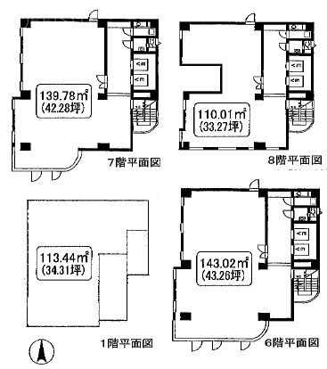 ベンキョウドービル5F 間取り図