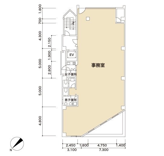 唐木ビル8F 間取り図