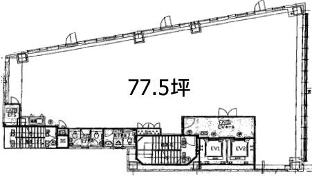 プレリー銀座ビル3F 間取り図