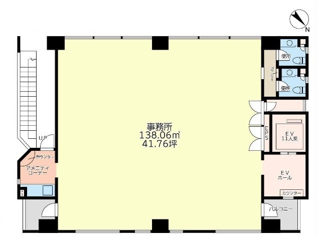 日本橋吉橋ビル2F 間取り図