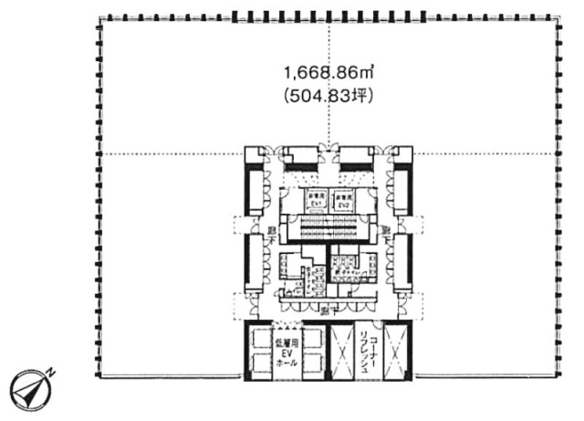 大崎センタービル6F 間取り図