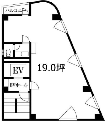 小針ビル3F 間取り図