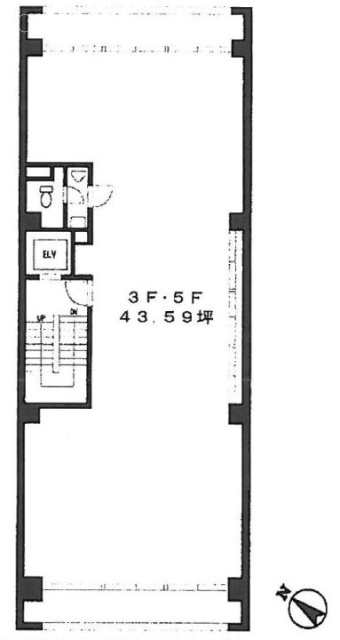 芝3丁目ビル703 間取り図