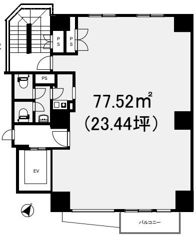 エビスアワヤビル2F 間取り図