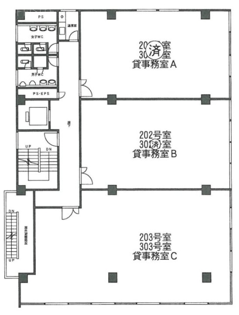 マルキビル501 間取り図