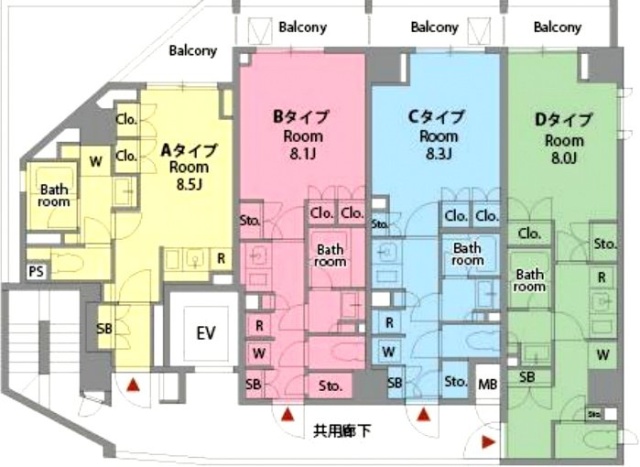 レジデンシャル広尾303 間取り図