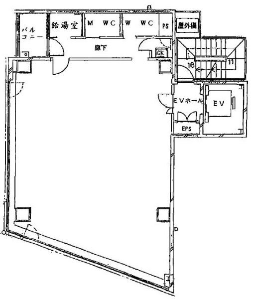 東洋須田町ビル2F 間取り図