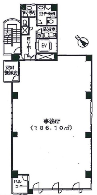 門前仲町MAビル7F 間取り図