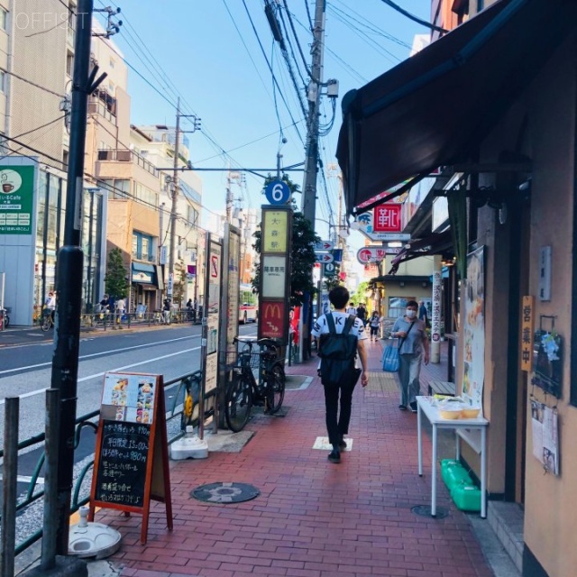 大森ステーションボックス ビル前面道路