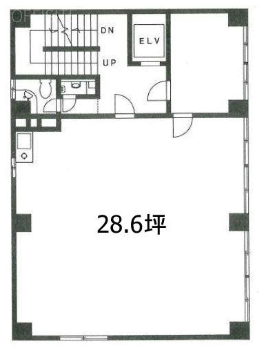 山上ビル8F 間取り図