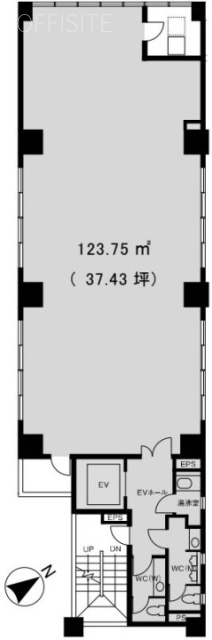 京橋NSビルB1F 間取り図