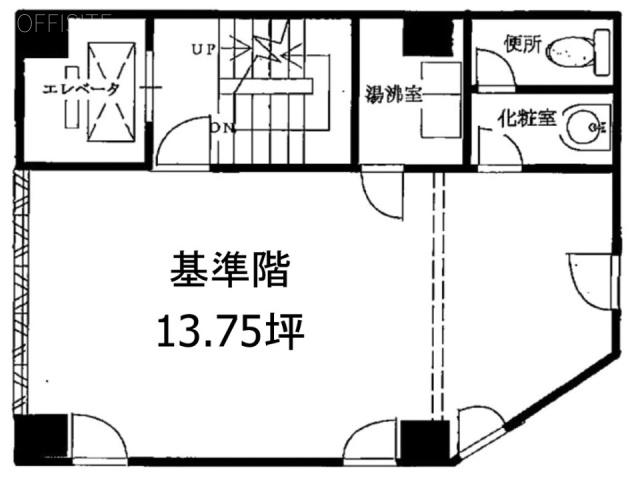 日本橋アサヒビル2F 間取り図