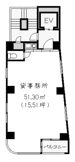 時習堂ビル4F 間取り図