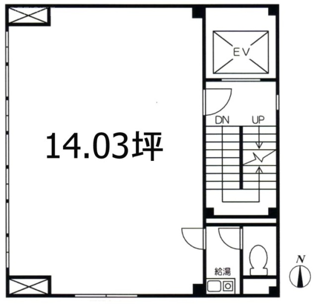 サスガ第3ビル4F 間取り図