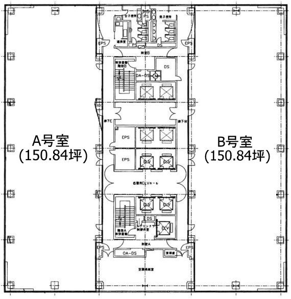 あいおいニッセイ同和損保新宿ビル21F 間取り図