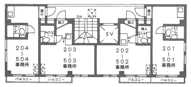 土屋THビル504 間取り図