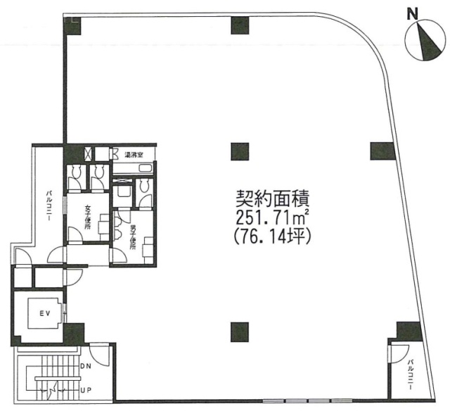 マイスクエア(MY SQUARE)ビルB1F 間取り図