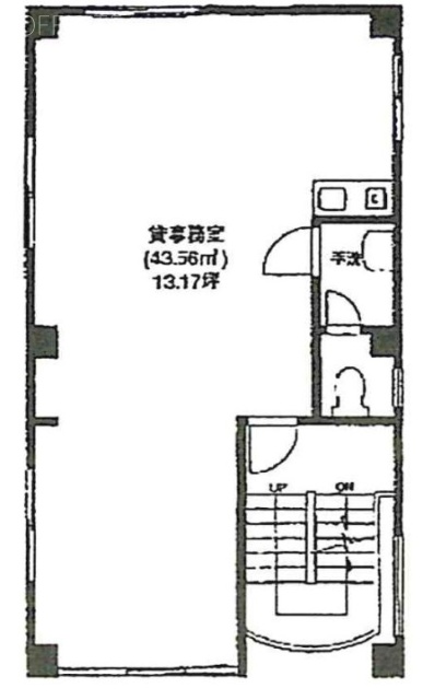 第2喜田村ビル3F 間取り図