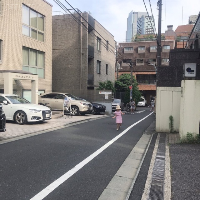 イピアスアオヤマ ビル前面道路