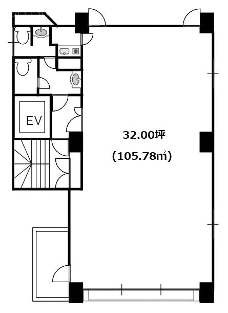 服部ビル4F 間取り図