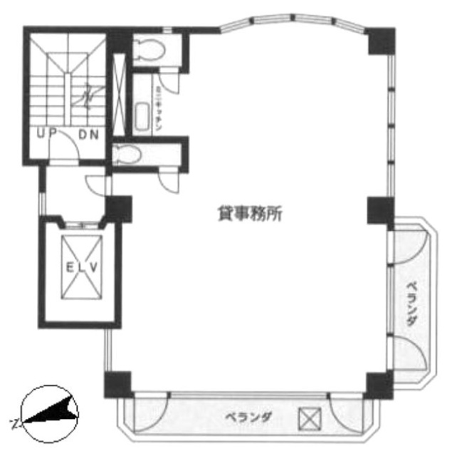 新都心中央ビル2F 間取り図