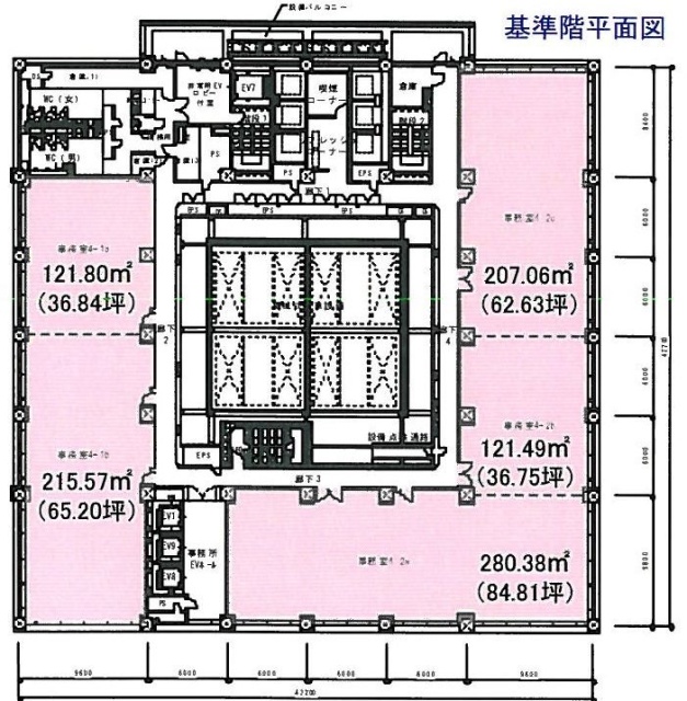 アウルタワー2F 間取り図