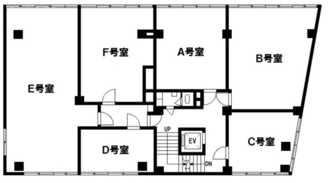 城辺橋ビルF 間取り図