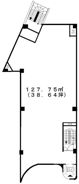 ウナカミビル1F 間取り図