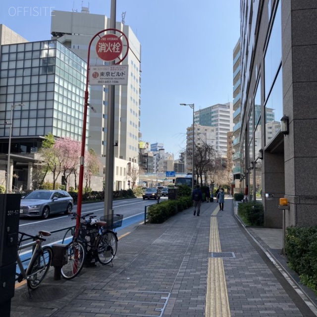 ベルザ恵比寿 ビル前面道路
