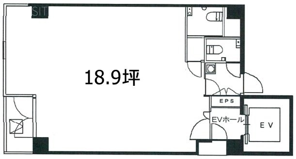 日宝九段下ビル9F 間取り図