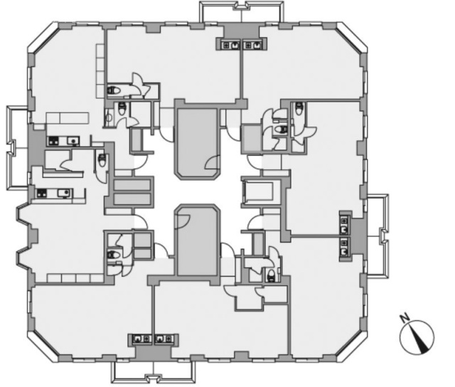 高輪マンション201 間取り図