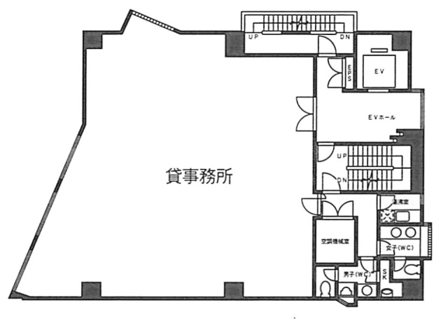 三番町KBー6ビル4F 間取り図