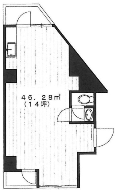 フェニックス早稲田801 間取り図