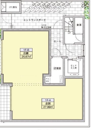 国領YKマンションビル1F 間取り図