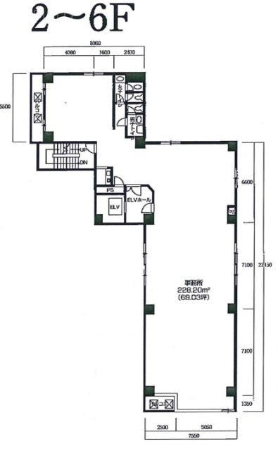 東秋葉原ビル5F 間取り図