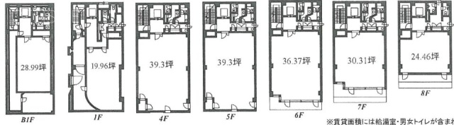 PARK WEST(パークウエスト)ビル5F 間取り図