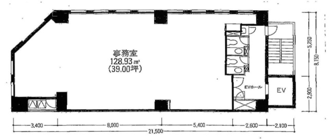 神田アーバンビル4F 間取り図