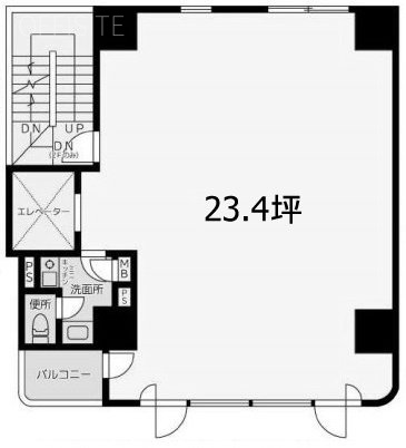ひまわり日本橋人形町ビル3F 間取り図