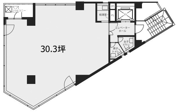 恵比寿OTビル3F 間取り図