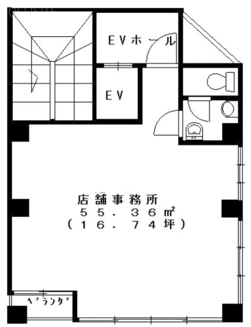 亀戸ガイビル4F 間取り図