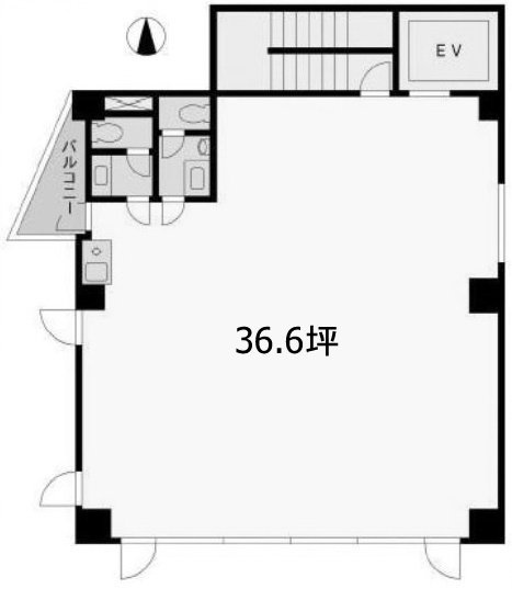 小田中ビル4F 間取り図