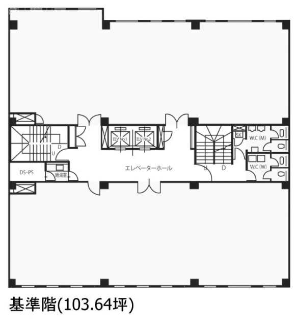 小浦第2ビル6F 間取り図