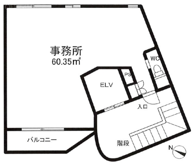 まるやビル6F 間取り図