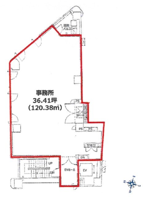 BIC赤坂ビル5F 間取り図