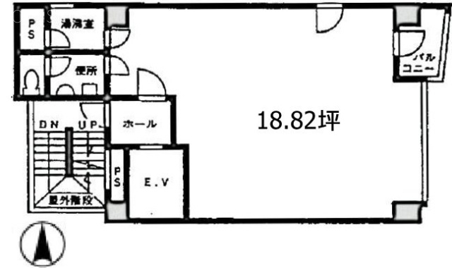 鹿嶋ビル1F 間取り図