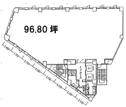 湯島1丁目ビル2F 間取り図