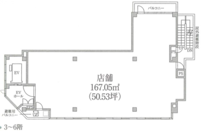 松戸THビル6F 間取り図