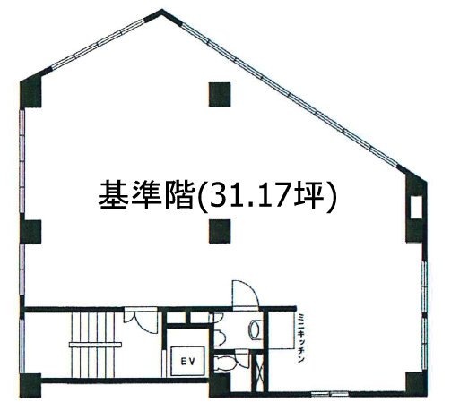 北原不動産ビル6F 間取り図