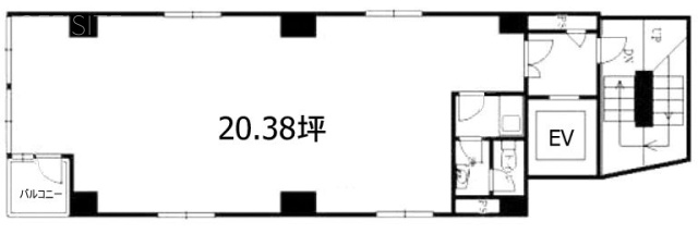 三宅ビル4F 間取り図