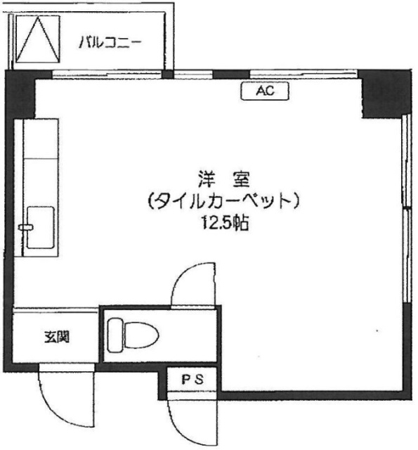ヴェラハイツ道玄坂5F 間取り図